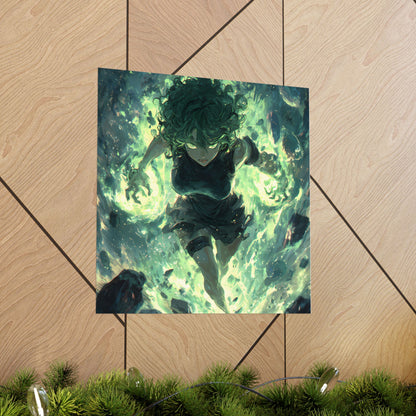 Tornado Of Terror Tatsumaki, One Punch Man Anime Matte Vertical Poster Wall Art