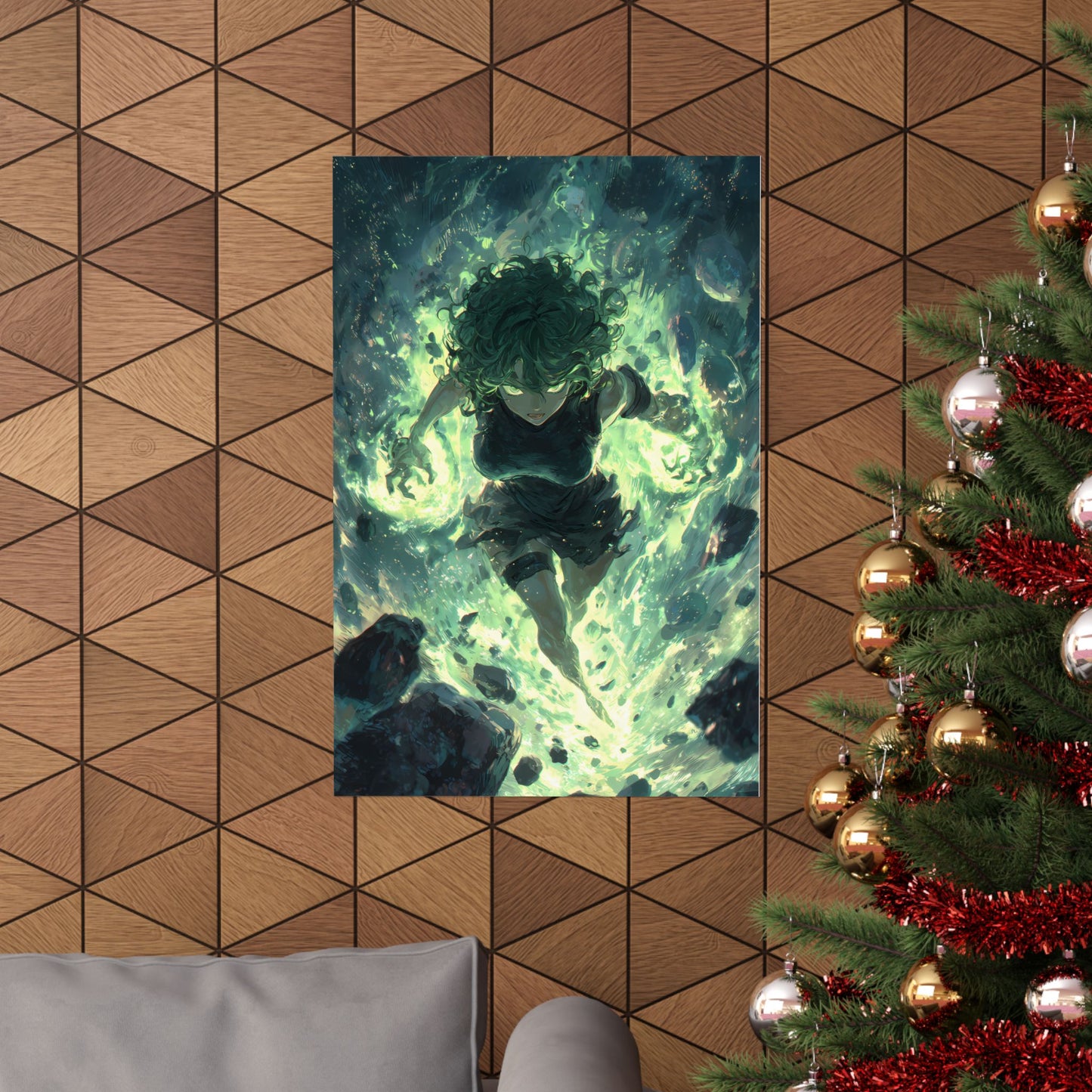 Tornado Of Terror Tatsumaki, One Punch Man Anime Matte Vertical Poster Wall Art