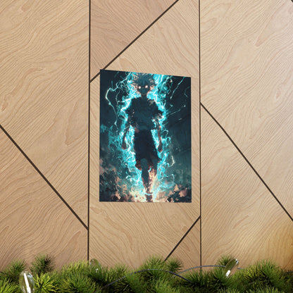 Killua Zoldyck Godspeed, Hunter X Hunter Anime Matte Vertical Poster Wall Art