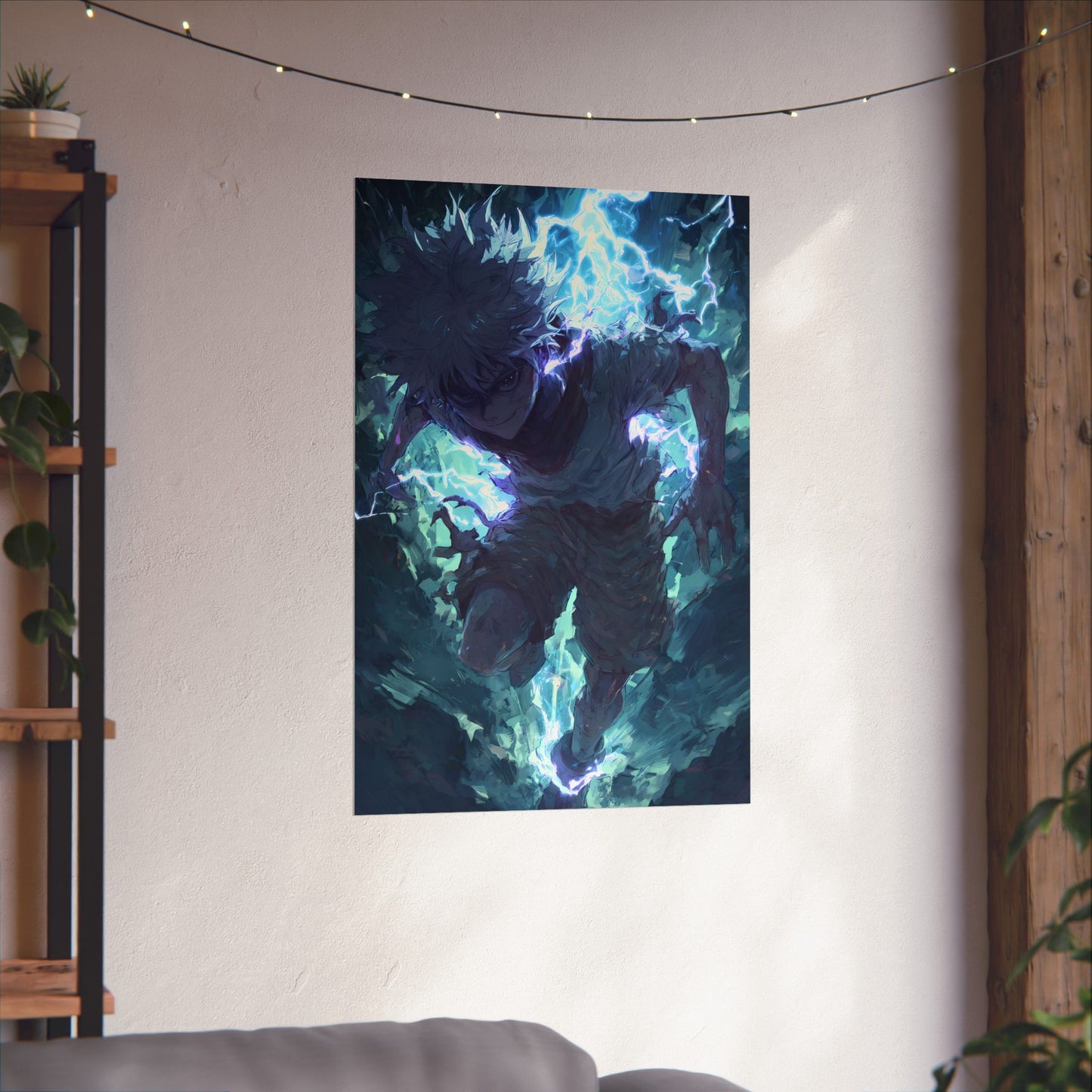 Killua Zoldyck, Hunter X Hunter Anime Matte Vertical Poster Wall Art