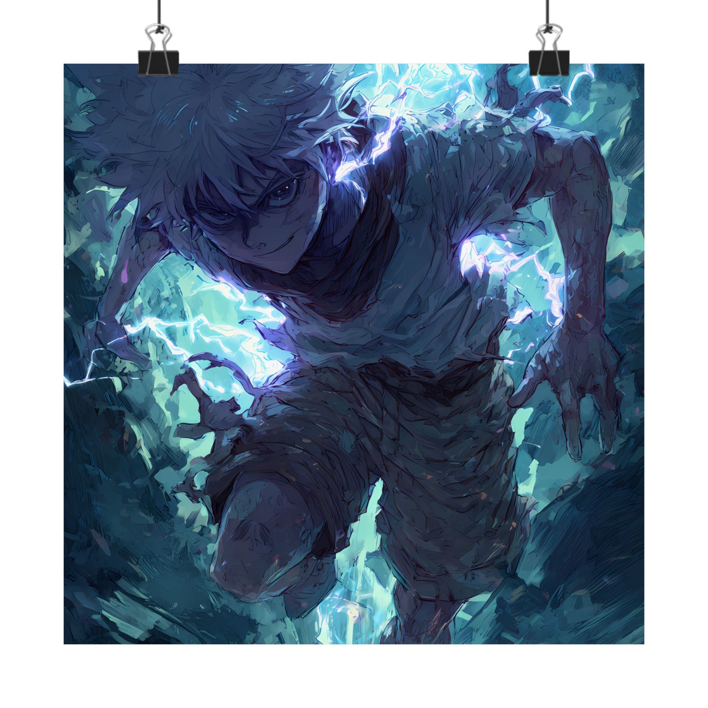 Killua Zoldyck, Hunter X Hunter Anime Matte Vertical Poster Wall Art