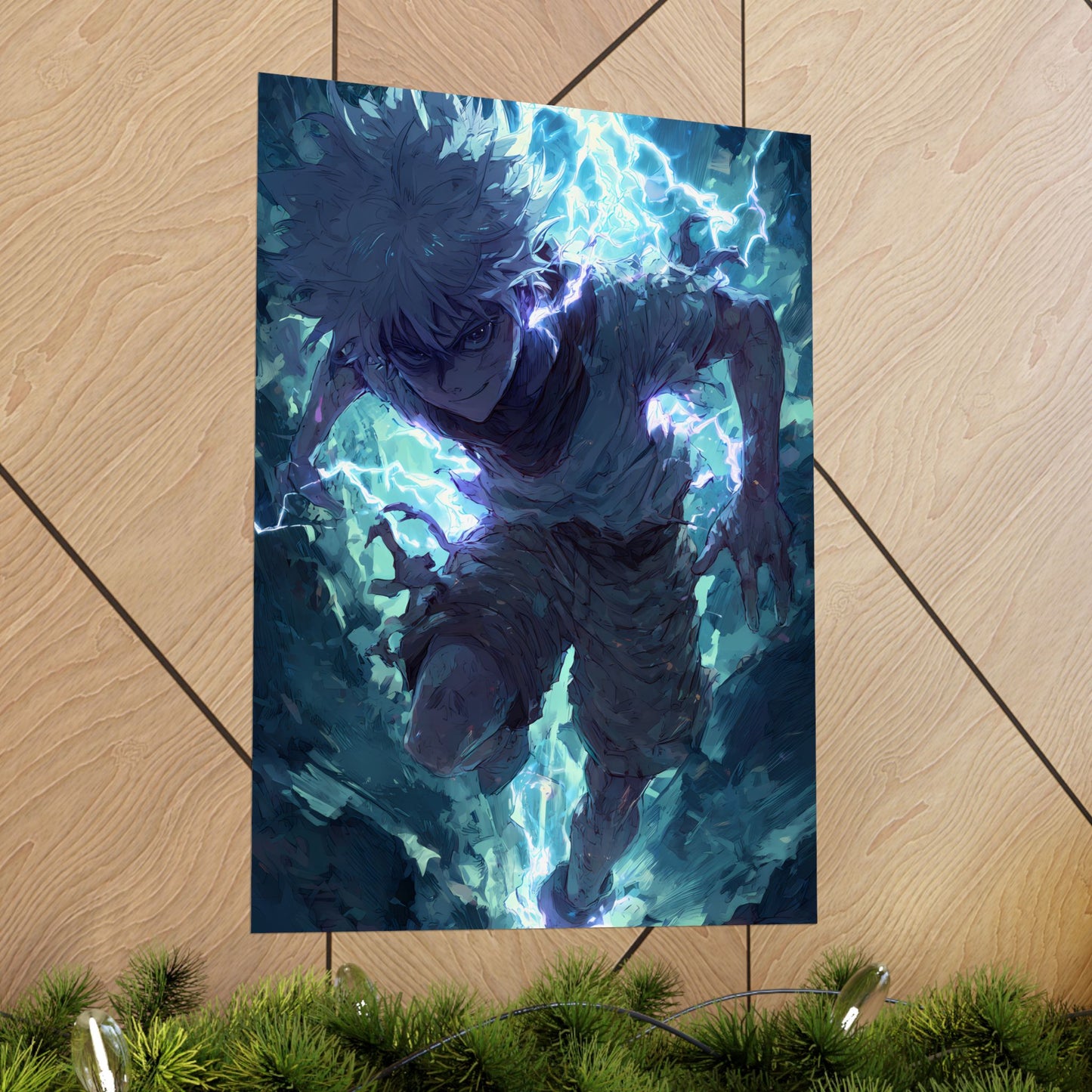 Killua Zoldyck, Hunter X Hunter Anime Matte Vertical Poster Wall Art