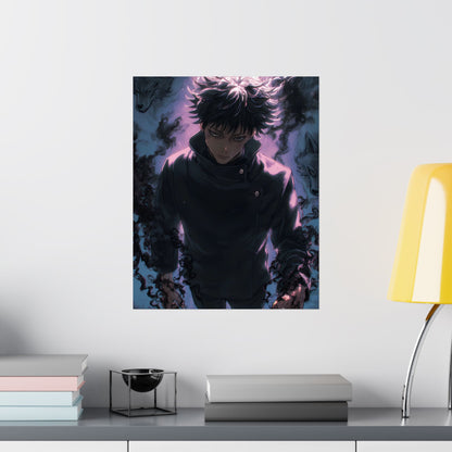 Megumi Fushiguro, Jujutsu Kaisen Anime Matte Vertical Poster Wall Art