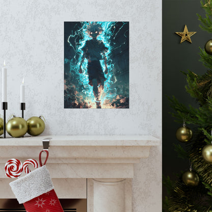 Killua Zoldyck Godspeed, Hunter X Hunter Anime Matte Vertical Poster Wall Art