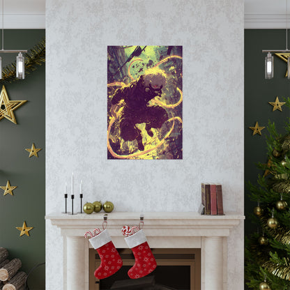Tokyo Ghoul One Eyed Ghoul Kaneki Ken Anime Fan Art Matte Vertical Poster Wall Art