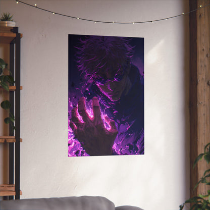 Gojo Satoru, Limitless Power Jujutsu Kaisen Anime Matte Vertical Poster Wall Art