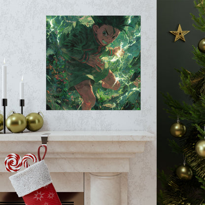 Gon Freecss, Hunter X Hunter Anime Matte Vertical Poster Wall Art