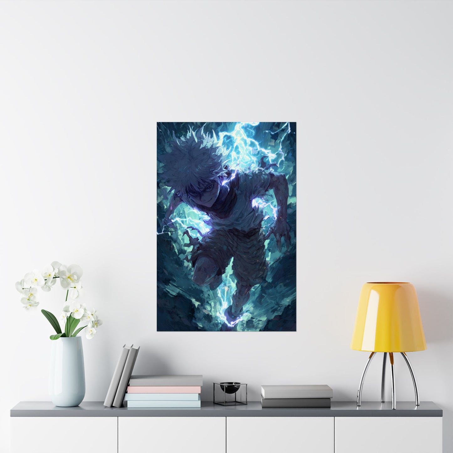 Killua Zoldyck, Hunter X Hunter Anime Matte Vertical Poster Wall Art