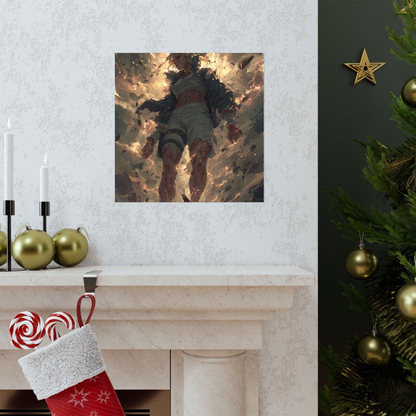 Tsunade Senju, Naruto Shippuden Anime Fan Art Matte Vertical Poster Wall Art