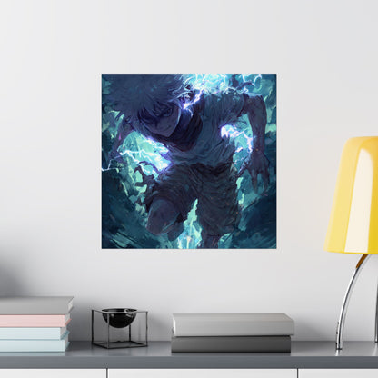 Killua Zoldyck, Hunter X Hunter Anime Matte Vertical Poster Wall Art