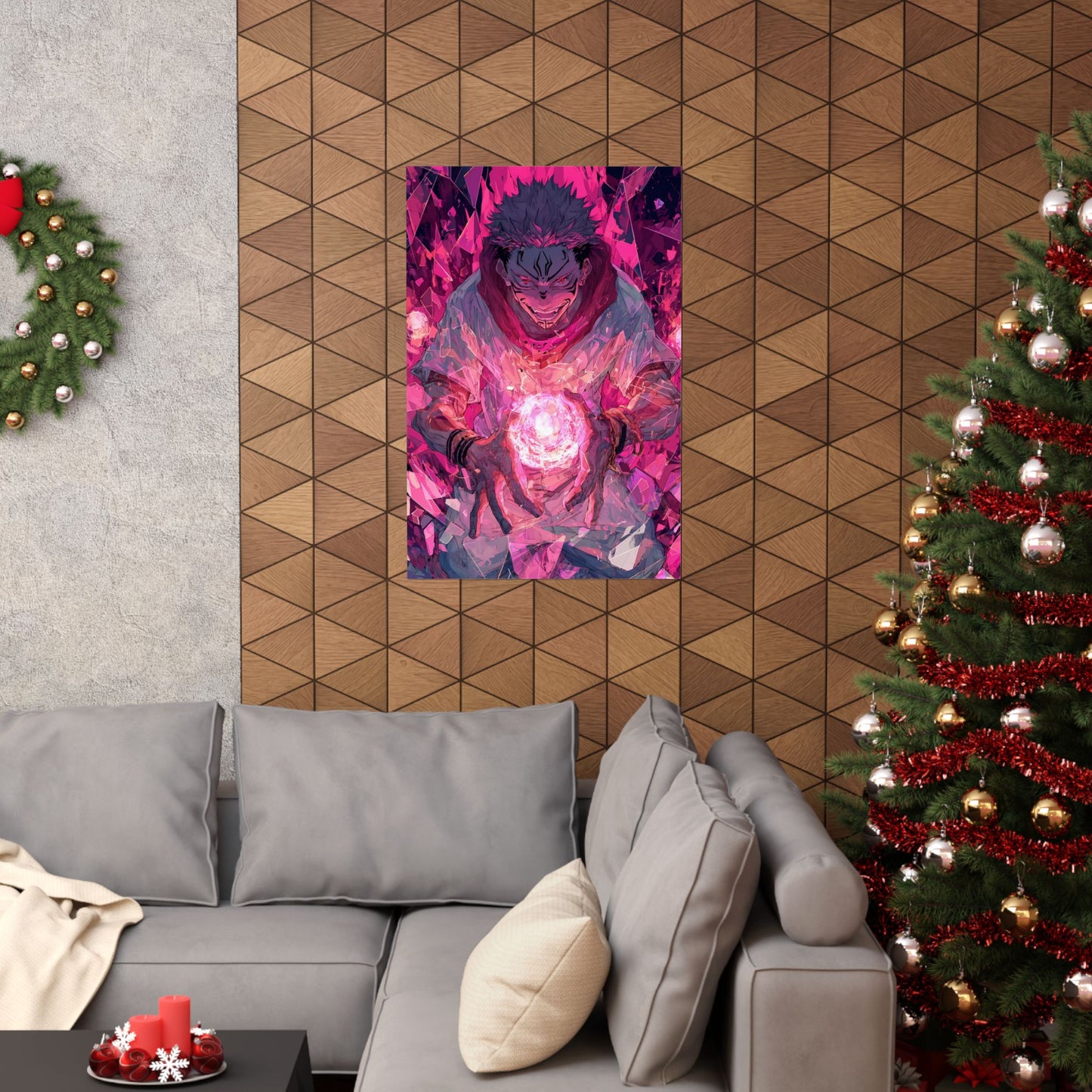 Ryomen Sukuna, Jujutsu Kaisen Anime Matte Vertical Poster Wall Art