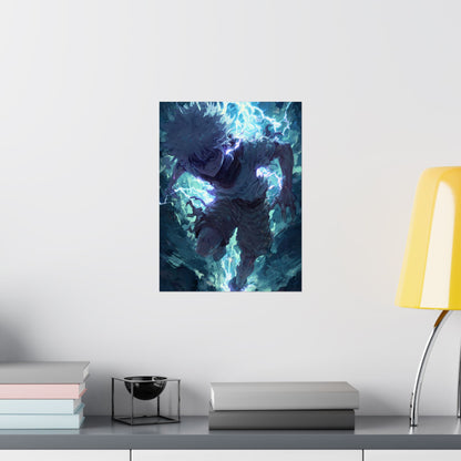 Killua Zoldyck, Hunter X Hunter Anime Matte Vertical Poster Wall Art