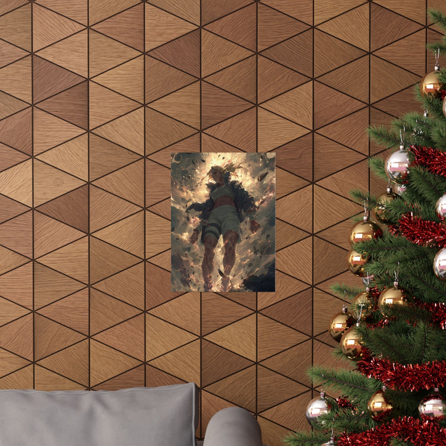 Tsunade Senju, Naruto Shippuden Anime Fan Art Matte Vertical Poster Wall Art