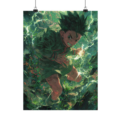 Gon Freecss, Hunter X Hunter Anime Matte Vertical Poster Wall Art