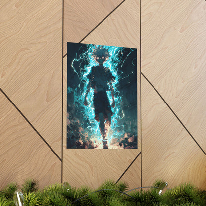 Killua Zoldyck Godspeed, Hunter X Hunter Anime Matte Vertical Poster Wall Art