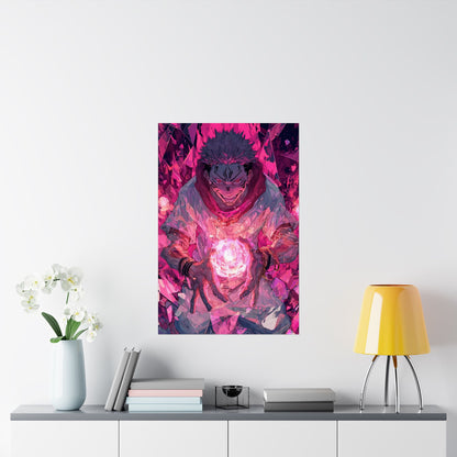 Ryomen Sukuna, Jujutsu Kaisen Anime Matte Vertical Poster Wall Art
