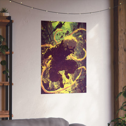 Tokyo Ghoul One Eyed Ghoul Kaneki Ken Anime Fan Art Matte Vertical Poster Wall Art