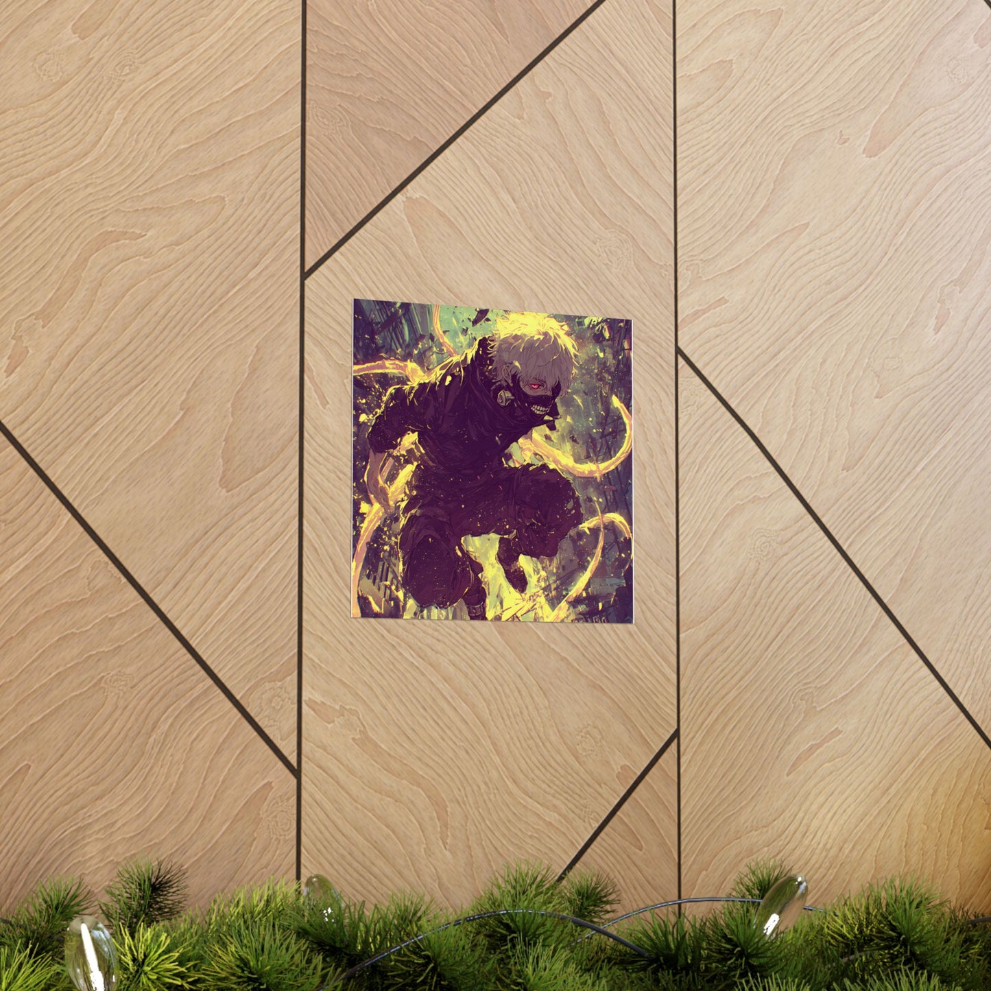 Tokyo Ghoul One Eyed Ghoul Kaneki Ken Anime Fan Art Matte Vertical Poster Wall Art