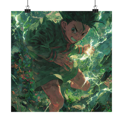 Gon Freecss, Hunter X Hunter Anime Matte Vertical Poster Wall Art