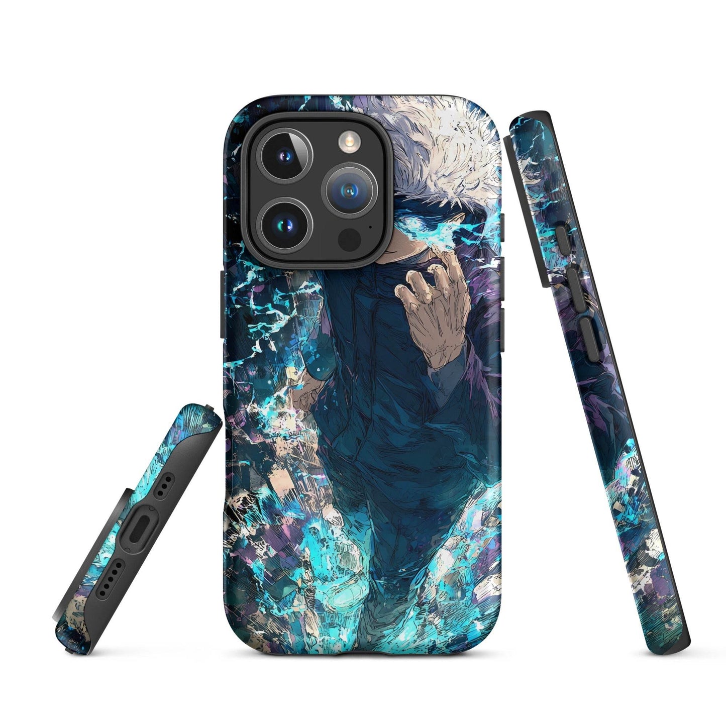 Jujutsu Kaisen Gojo Satoru Tough Case for iPhone, Anime Fan Art - Chromavolt