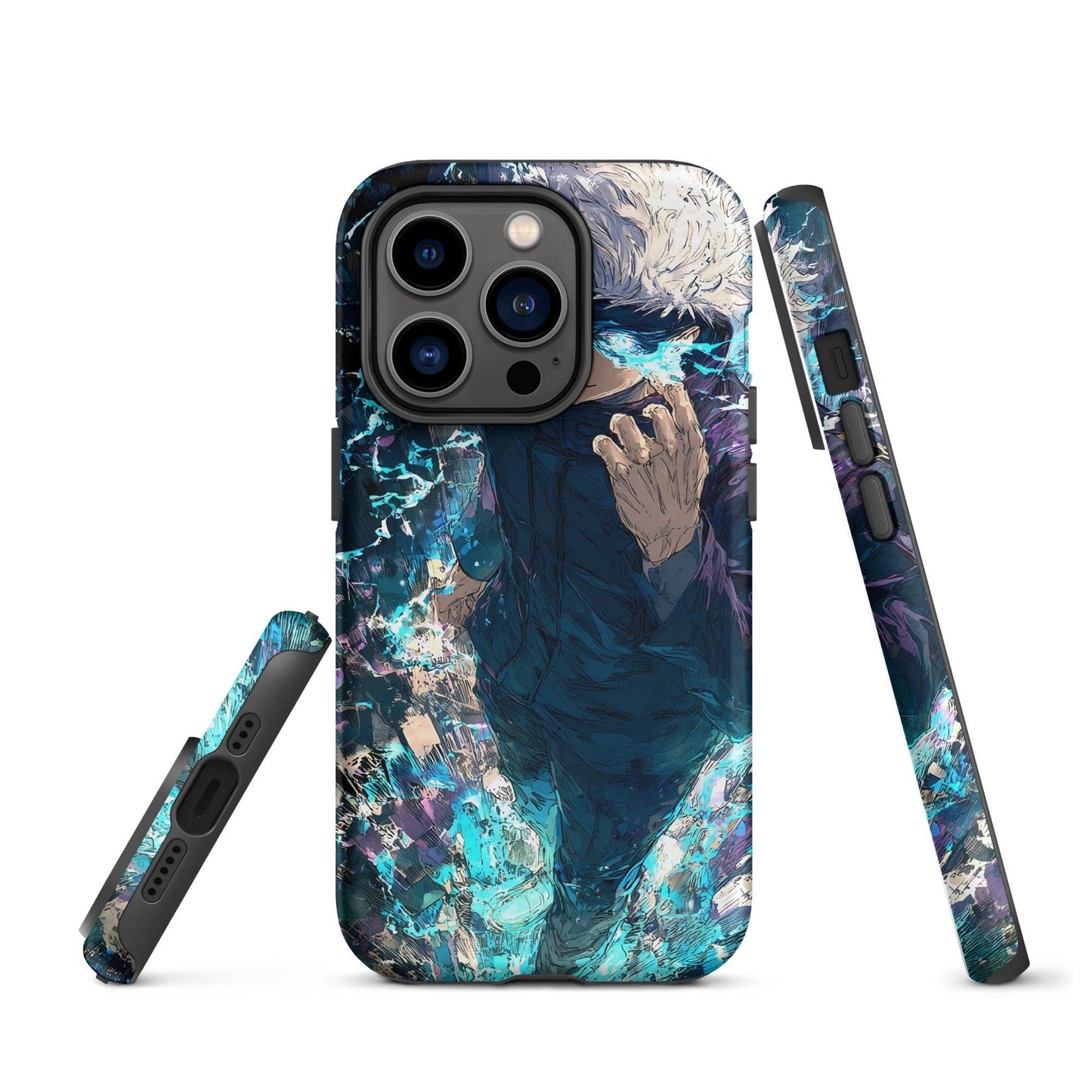 Jujutsu Kaisen Gojo Satoru Tough Case for iPhone, Anime Fan Art - Chromavolt