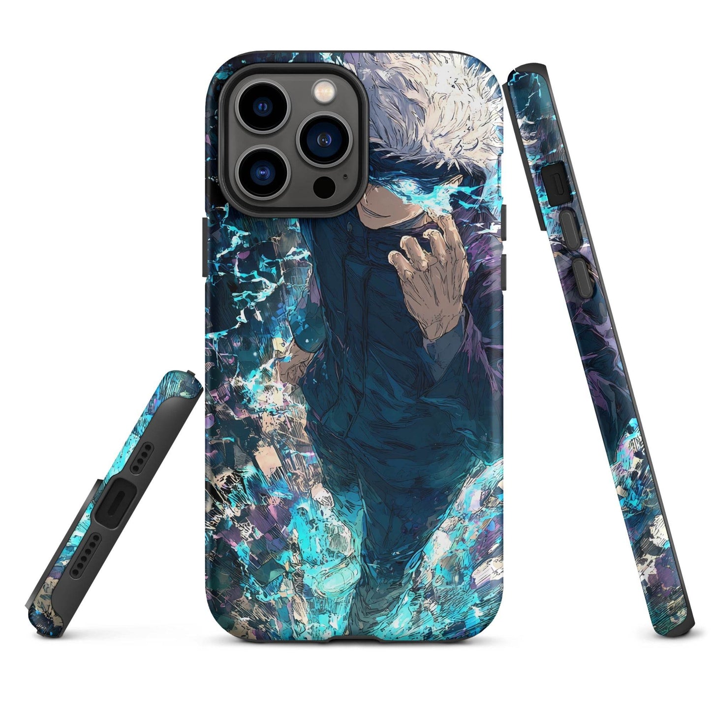 Jujutsu Kaisen Gojo Satoru Tough Case for iPhone, Anime Fan Art - Chromavolt