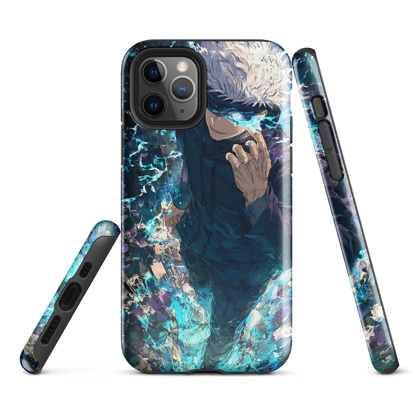 Jujutsu Kaisen Gojo Satoru Tough Case for iPhone, Anime Fan Art - Chromavolt