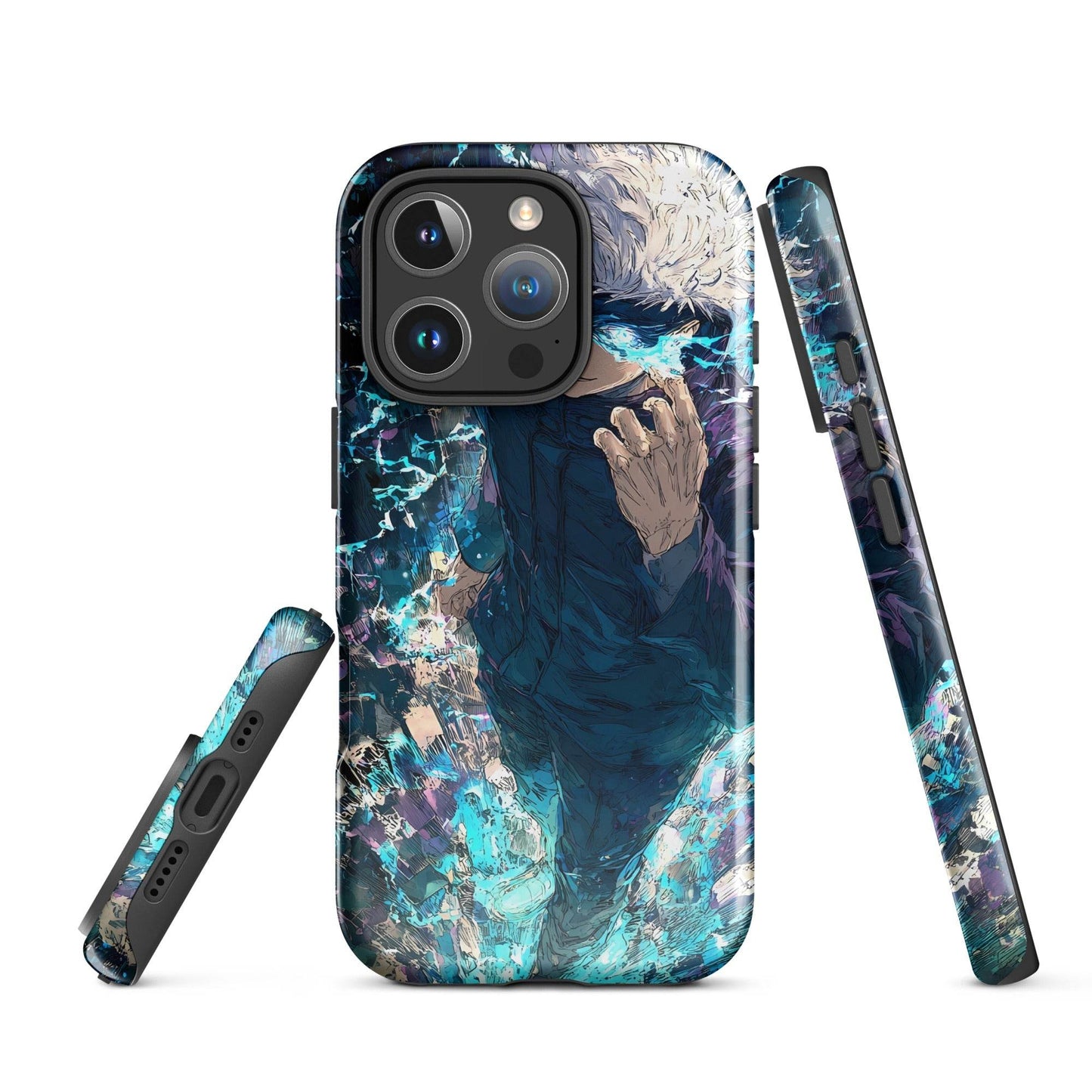 Jujutsu Kaisen Gojo Satoru Tough Case for iPhone, Anime Fan Art - Chromavolt
