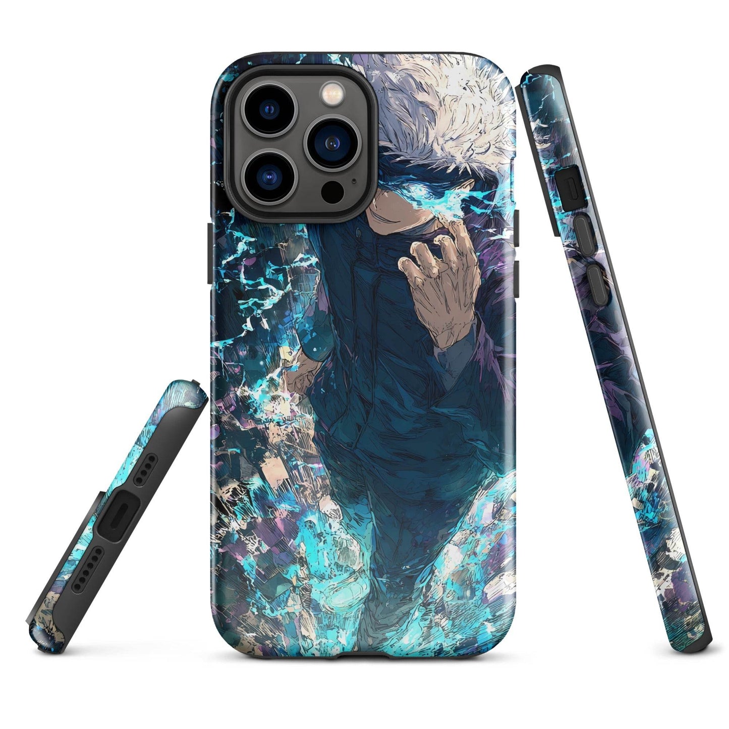 Jujutsu Kaisen Gojo Satoru Tough Case for iPhone, Anime Fan Art - Chromavolt