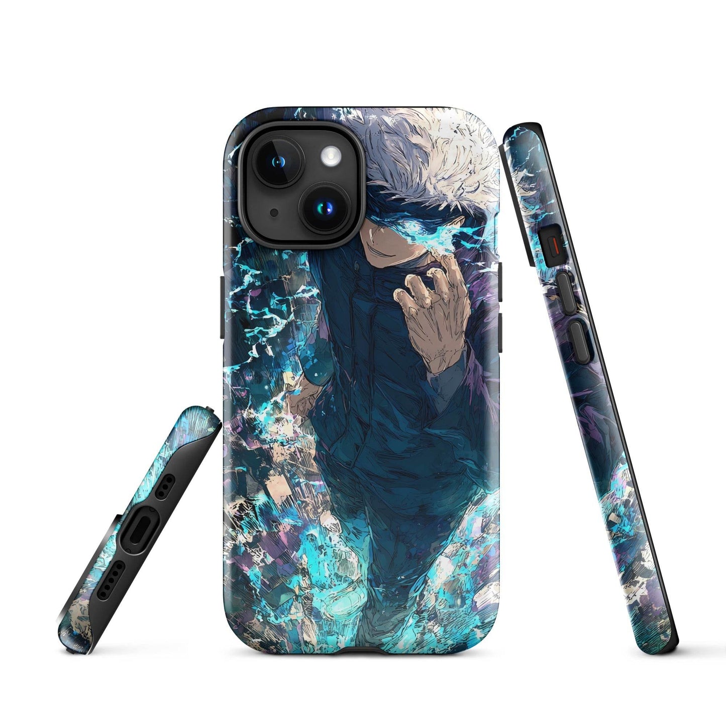 Jujutsu Kaisen Gojo Satoru Tough Case for iPhone, Anime Fan Art - Chromavolt