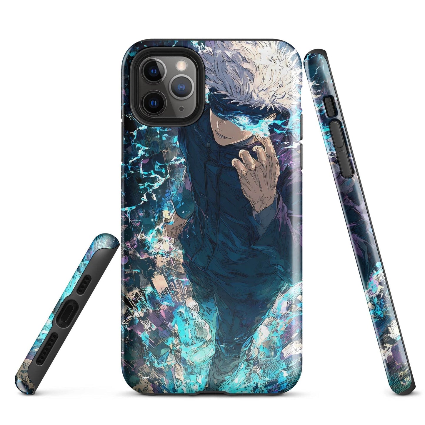 Jujutsu Kaisen Gojo Satoru Tough Case for iPhone, Anime Fan Art - Chromavolt