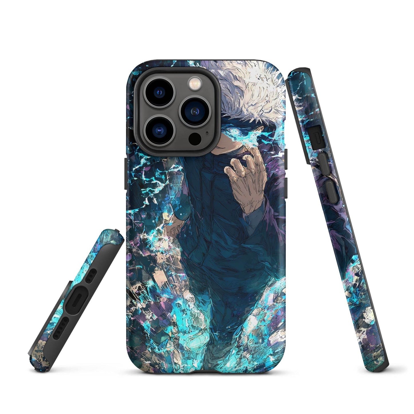 Jujutsu Kaisen Gojo Satoru Tough Case for iPhone, Anime Fan Art - Chromavolt
