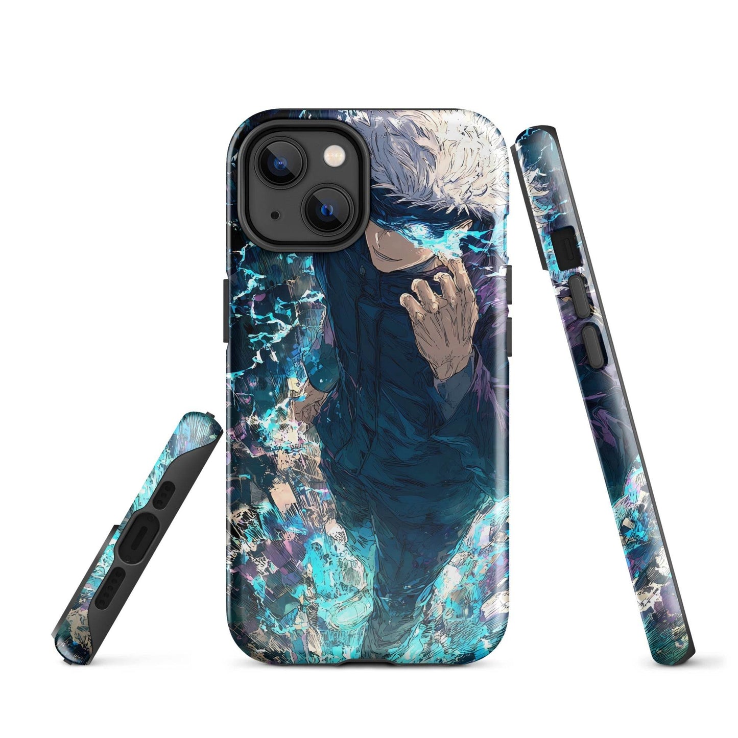 Jujutsu Kaisen Gojo Satoru Tough Case for iPhone, Anime Fan Art - Chromavolt