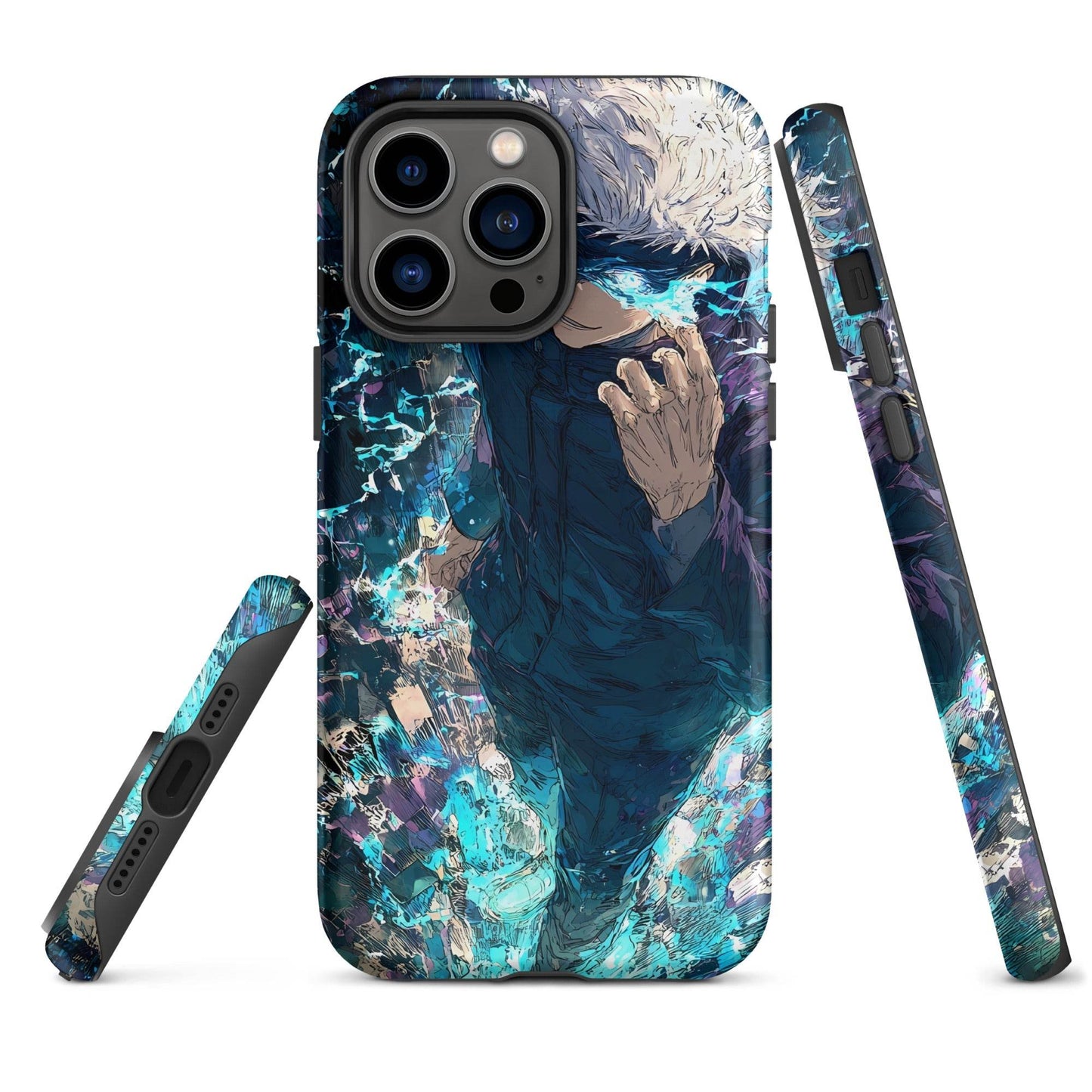 Jujutsu Kaisen Gojo Satoru Tough Case for iPhone, Anime Fan Art - Chromavolt