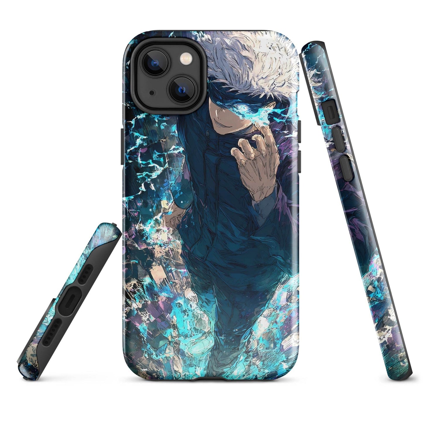 Jujutsu Kaisen Gojo Satoru Tough Case for iPhone, Anime Fan Art - Chromavolt