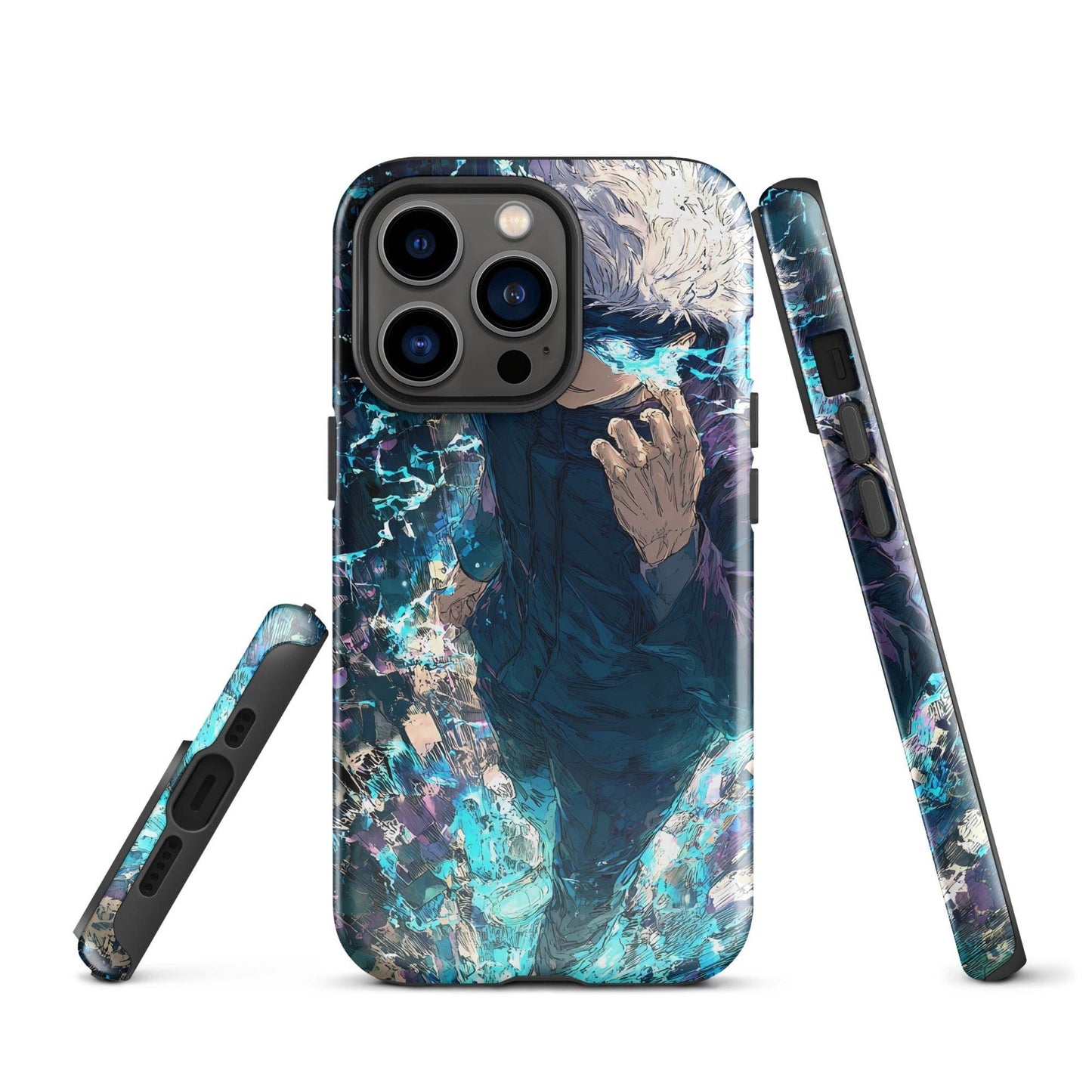 Jujutsu Kaisen Gojo Satoru Tough Case for iPhone, Anime Fan Art - Chromavolt
