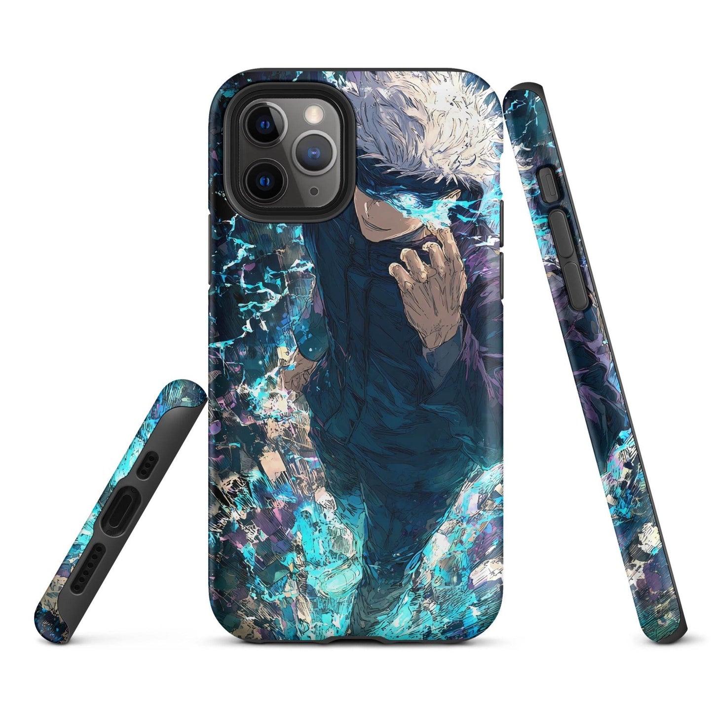 Jujutsu Kaisen Gojo Satoru Tough Case for iPhone, Anime Fan Art - Chromavolt
