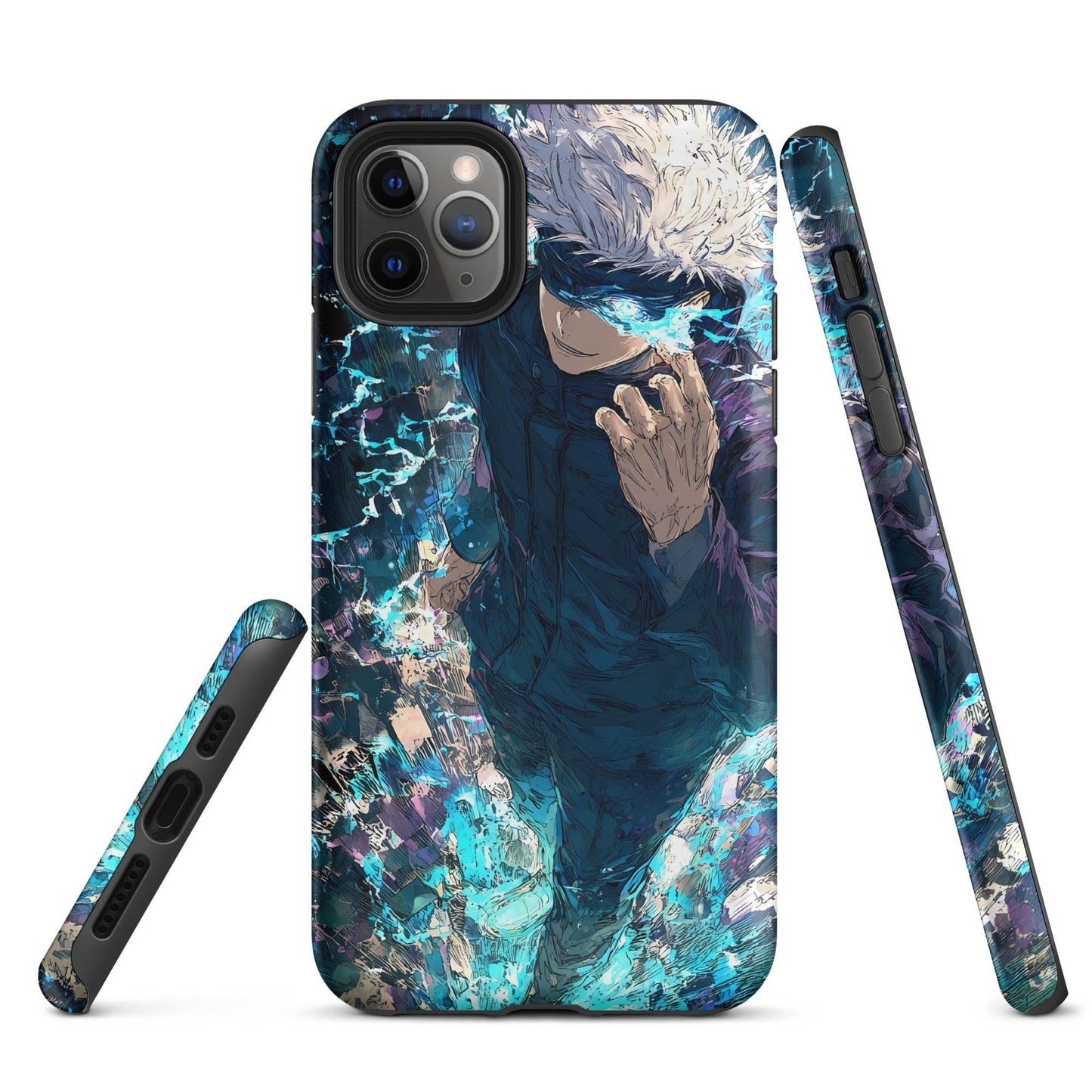 Jujutsu Kaisen Gojo Satoru Tough Case for iPhone, Anime Fan Art - Chromavolt
