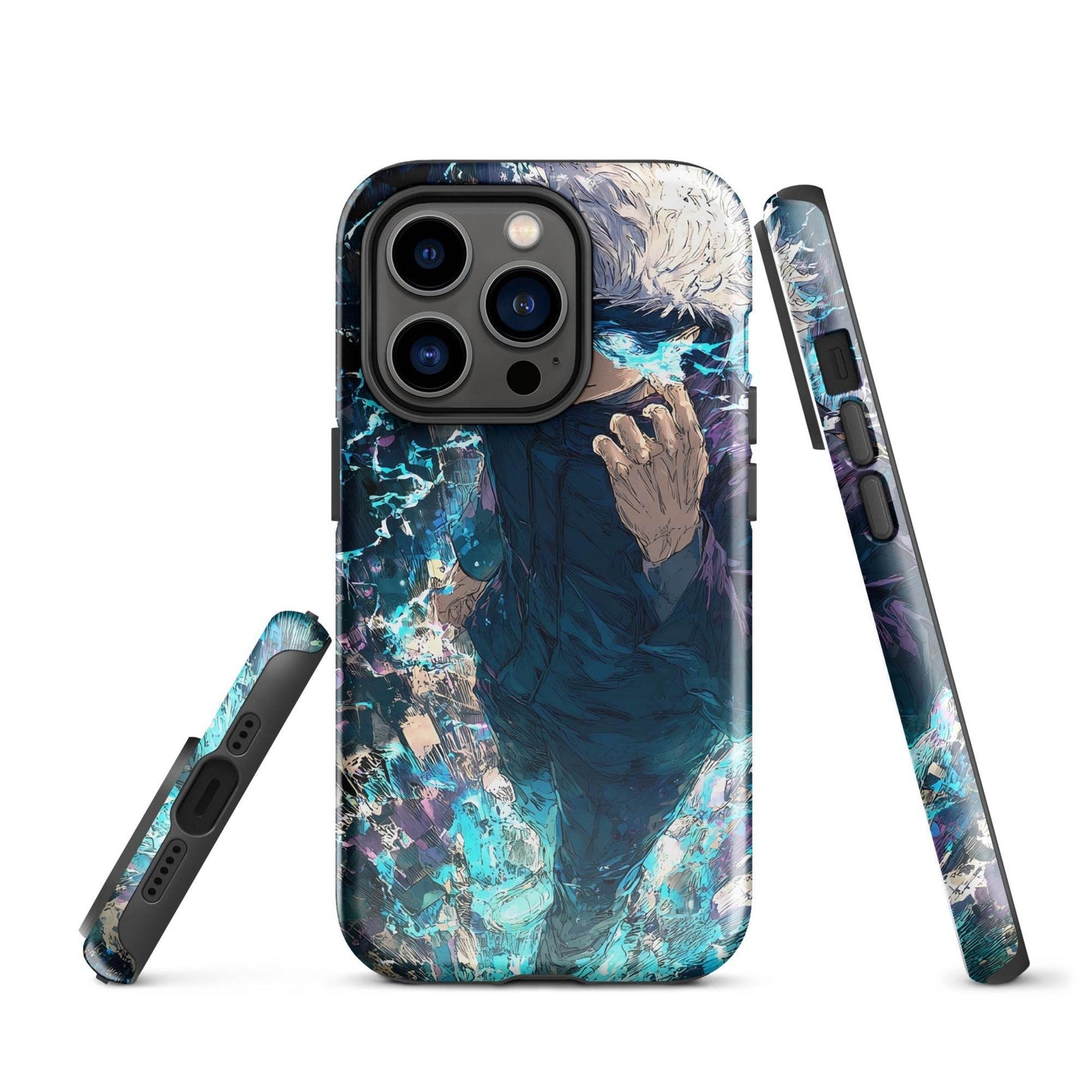 Jujutsu Kaisen Gojo Satoru Tough Case for iPhone, Anime Fan Art - Chromavolt