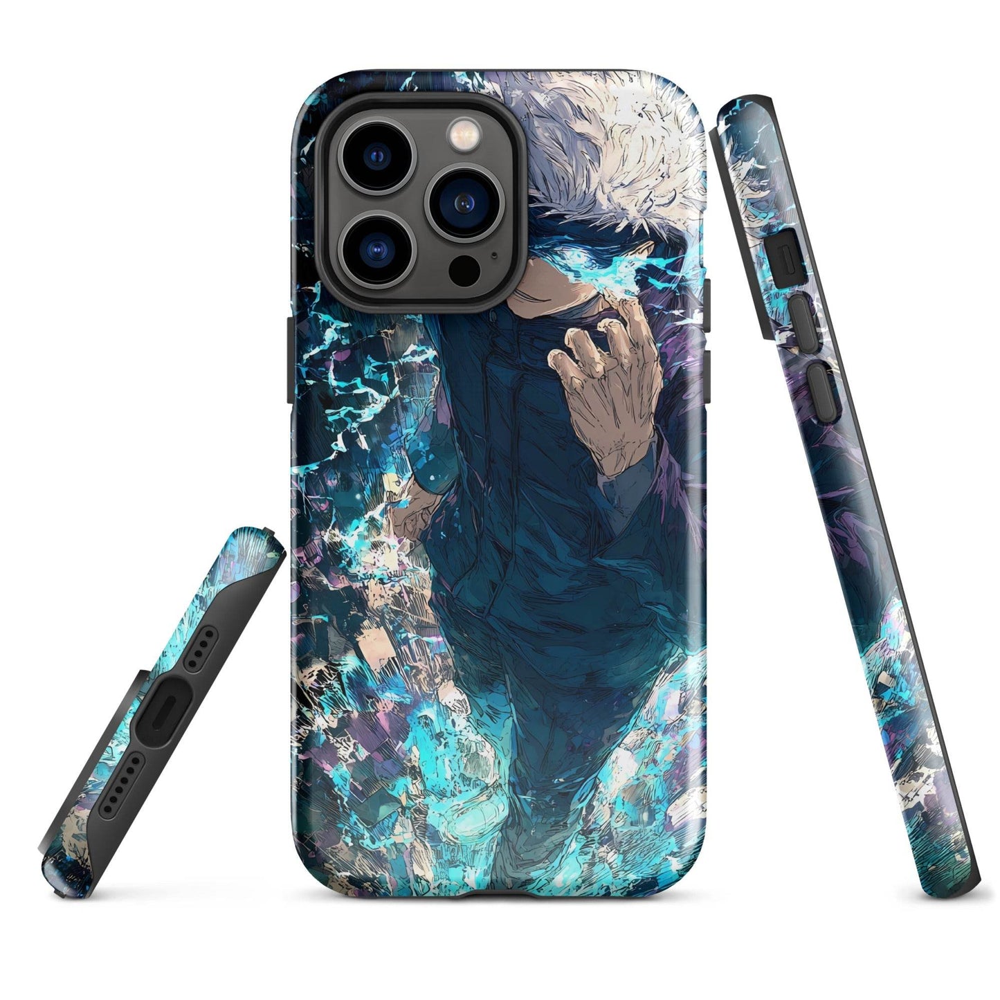 Jujutsu Kaisen Gojo Satoru Tough Case for iPhone, Anime Fan Art - Chromavolt