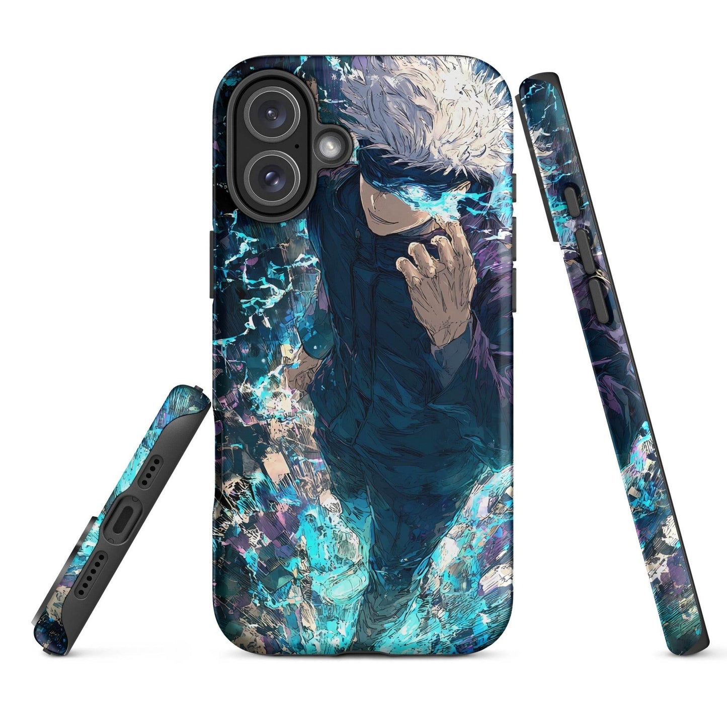 Jujutsu Kaisen Gojo Satoru Tough Case for iPhone, Anime Fan Art - Chromavolt