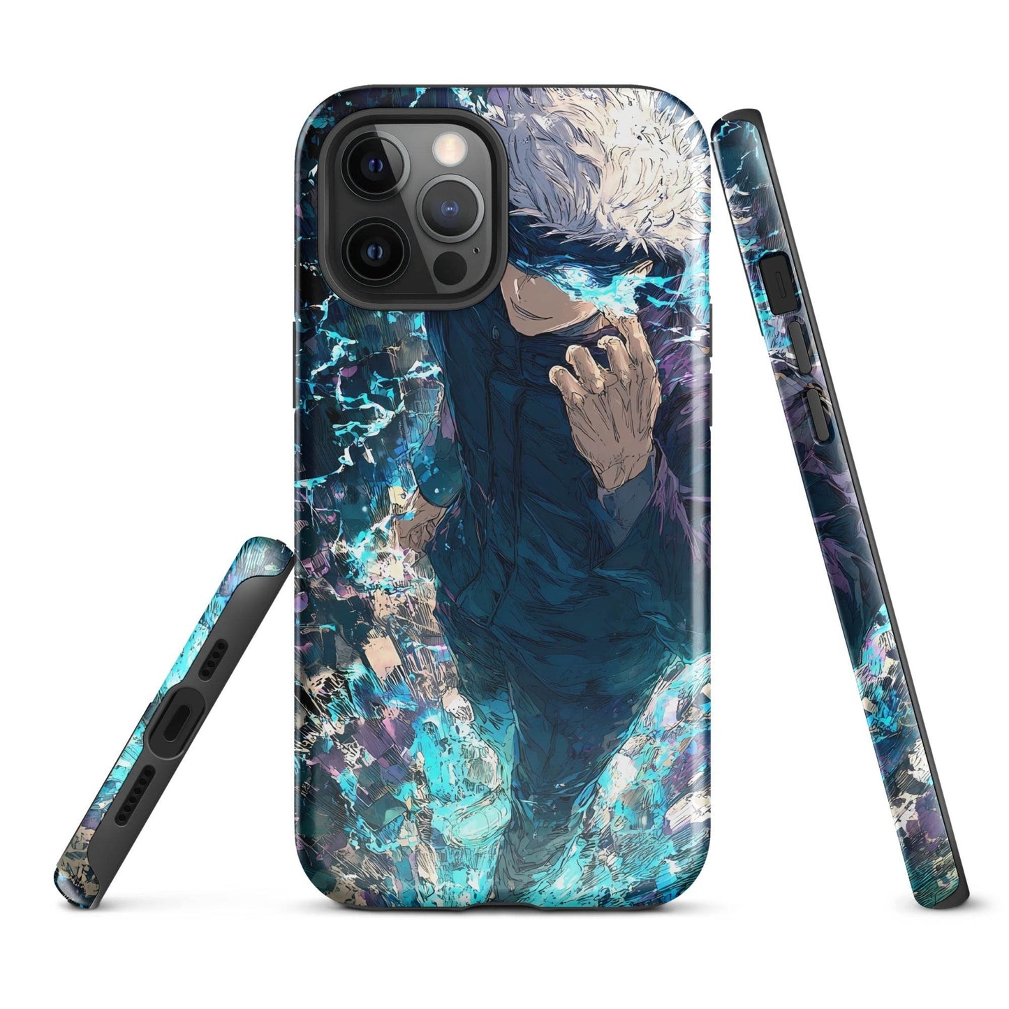 Jujutsu Kaisen Gojo Satoru Tough Case for iPhone, Anime Fan Art - Chromavolt