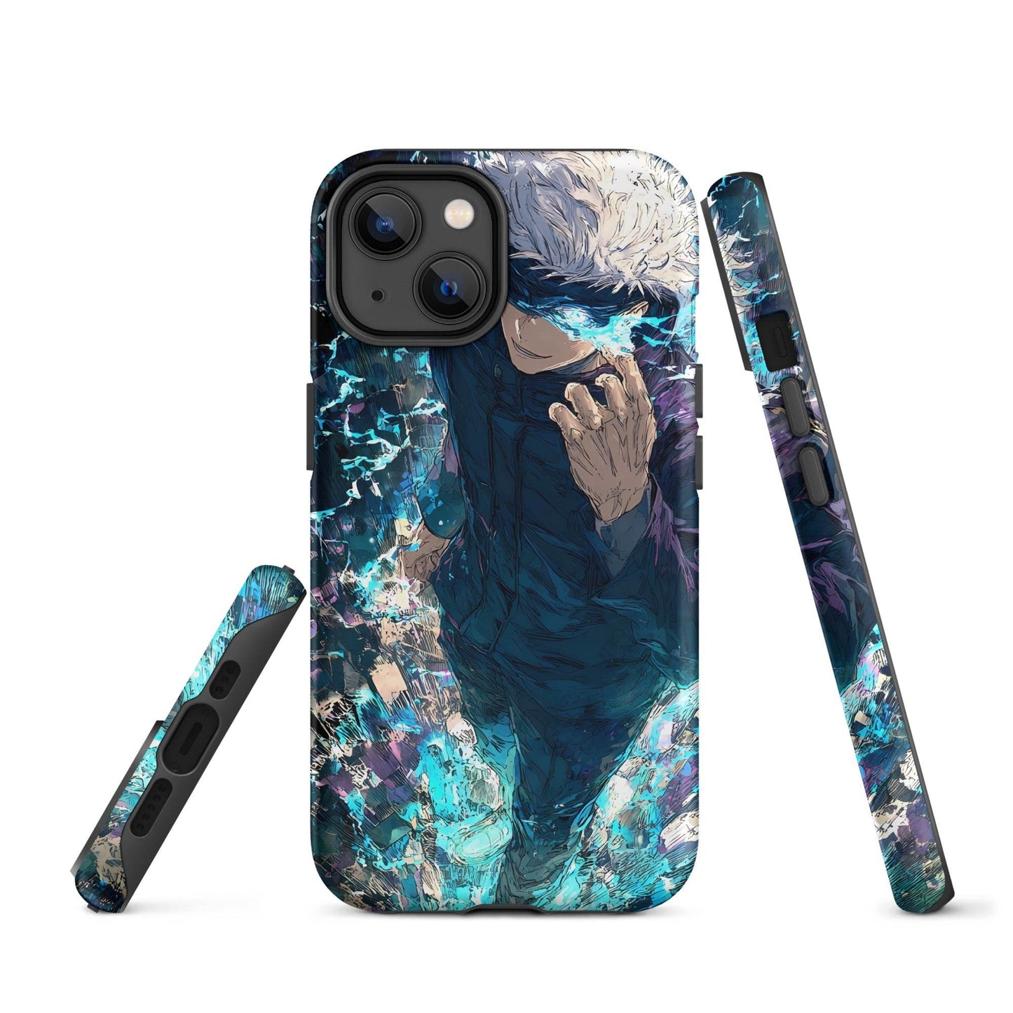 Jujutsu Kaisen Gojo Satoru Tough Case for iPhone, Anime Fan Art - Chromavolt