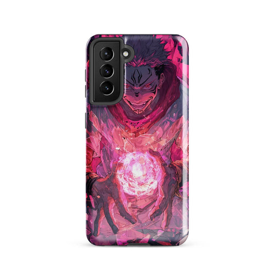 Jujutsu Kaisen Samsung Case, Ryomen Sukuna Tough Anime Case for Samsung - Chromavolt