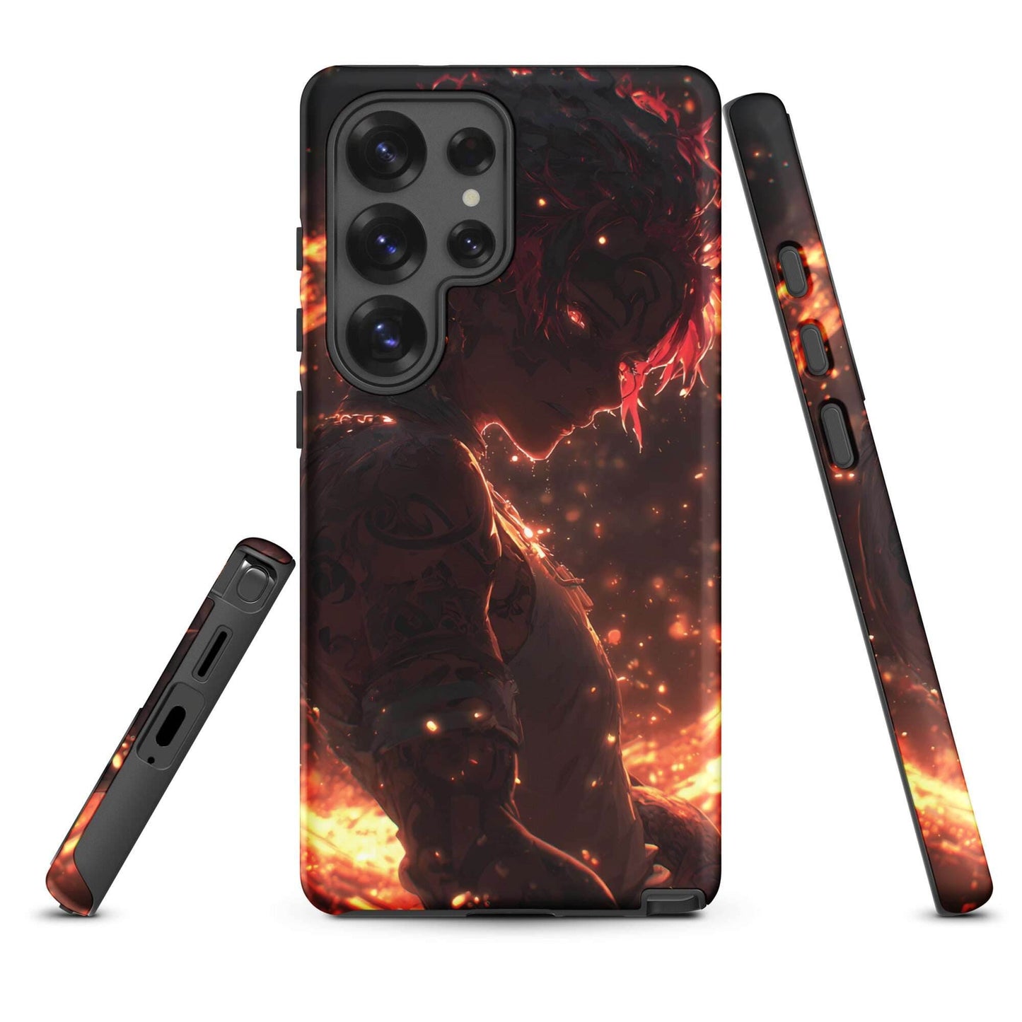 Kaelen, The Emberheart, Original Anime Character Tough case for Samsung® - Chromavolt