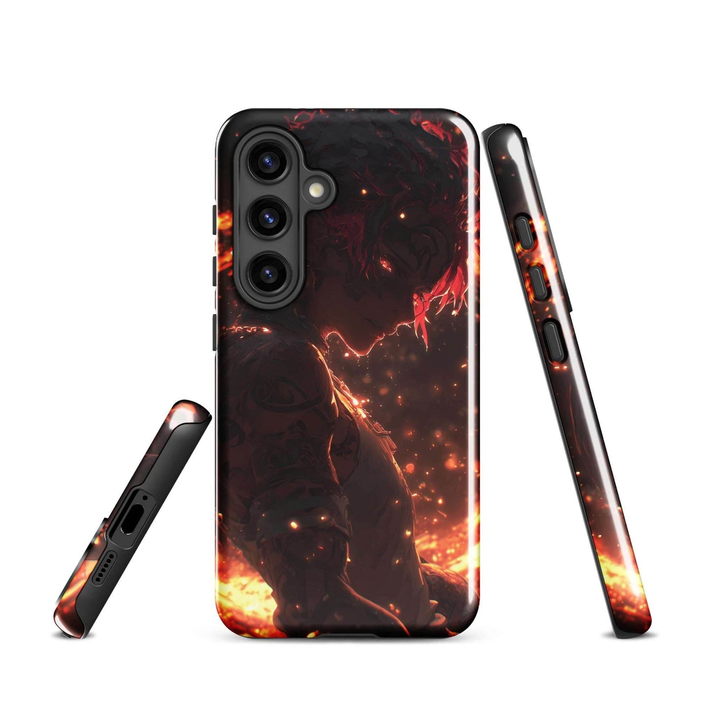 Kaelen, The Emberheart, Original Anime Character Tough case for Samsung® - Chromavolt