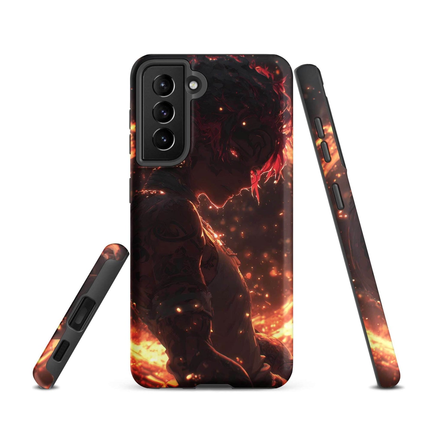 Kaelen, The Emberheart, Original Anime Character Tough case for Samsung® - Chromavolt