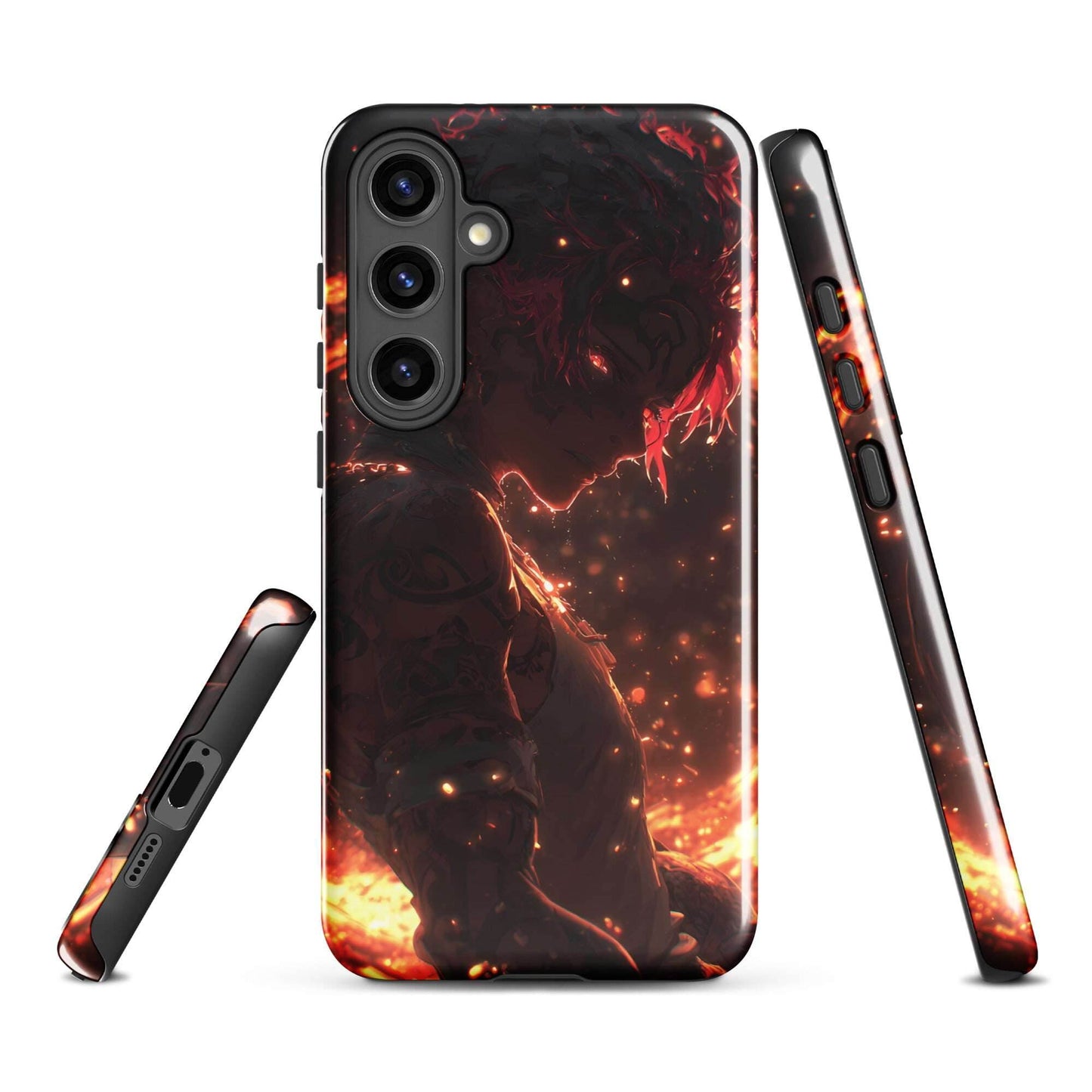 Kaelen, The Emberheart, Original Anime Character Tough case for Samsung® - Chromavolt