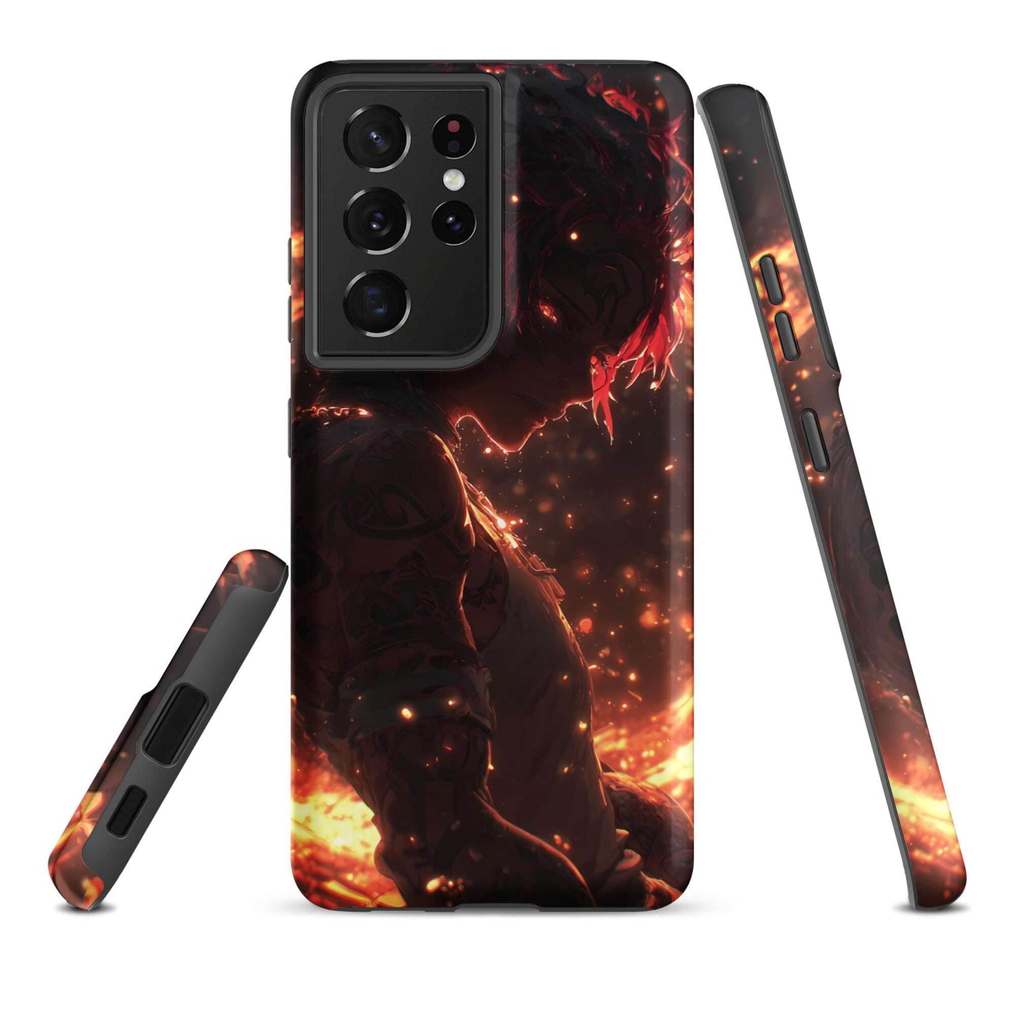 Kaelen, The Emberheart, Original Anime Character Tough case for Samsung® - Chromavolt