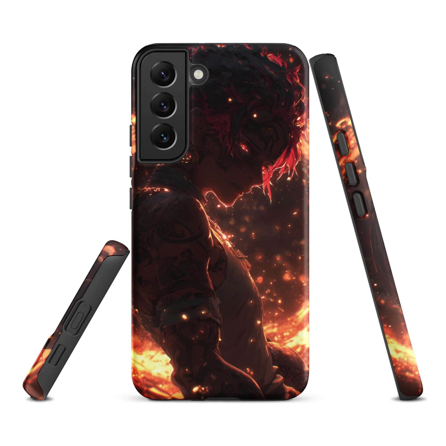 Kaelen, The Emberheart, Original Anime Character Tough case for Samsung® - Chromavolt